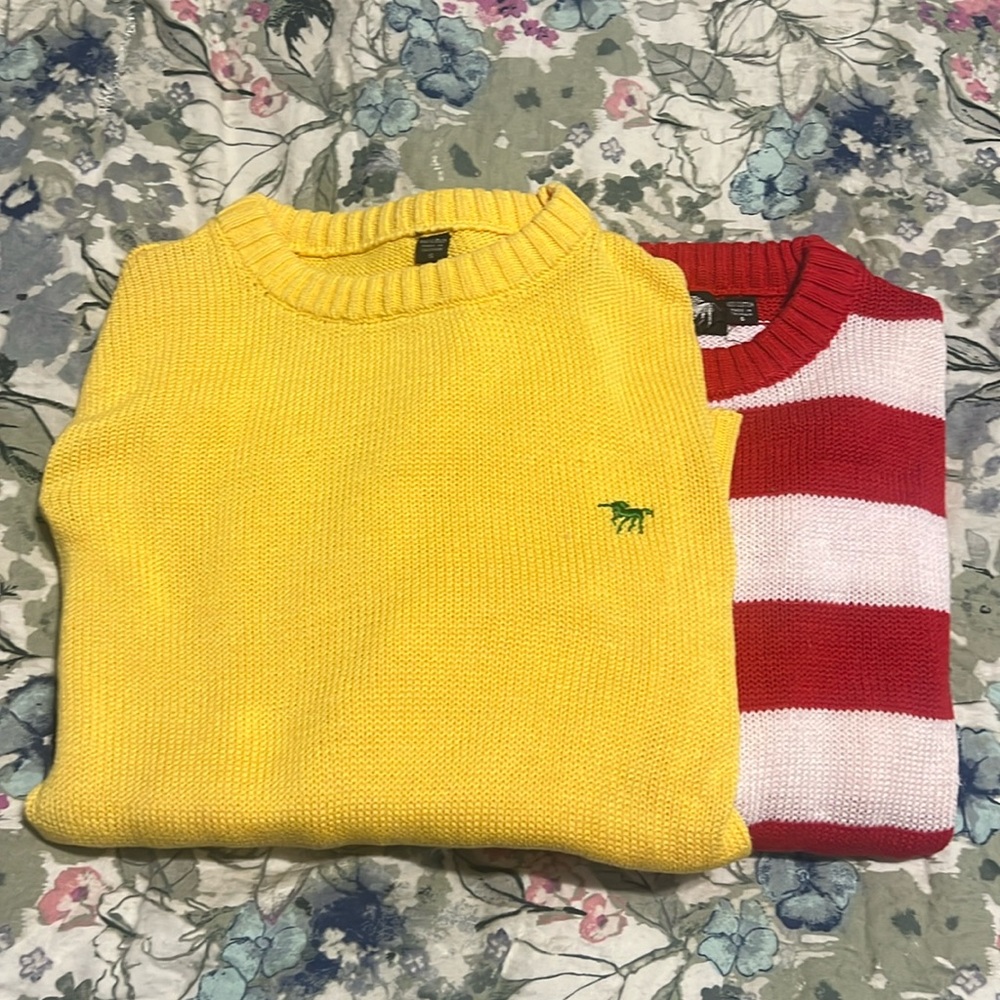 Vintage silver unicorn cotton sweater bundle 🦄